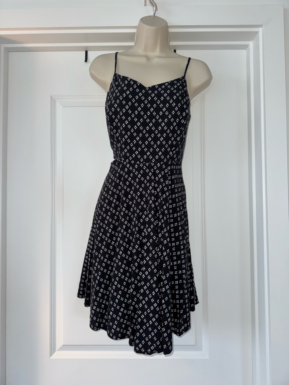 Old Navy Large Black & White Printed Pattern Dress